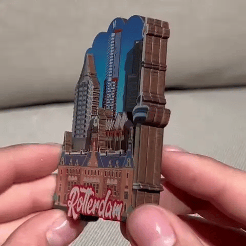 mdf magneet rotterdam kubuswoningen skyline