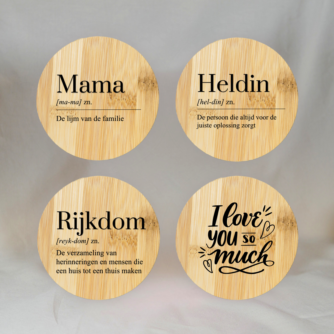Onderzetters Mama ✧