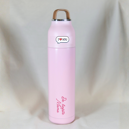 Thermosfles De Liefste Mama (Roze) ✧