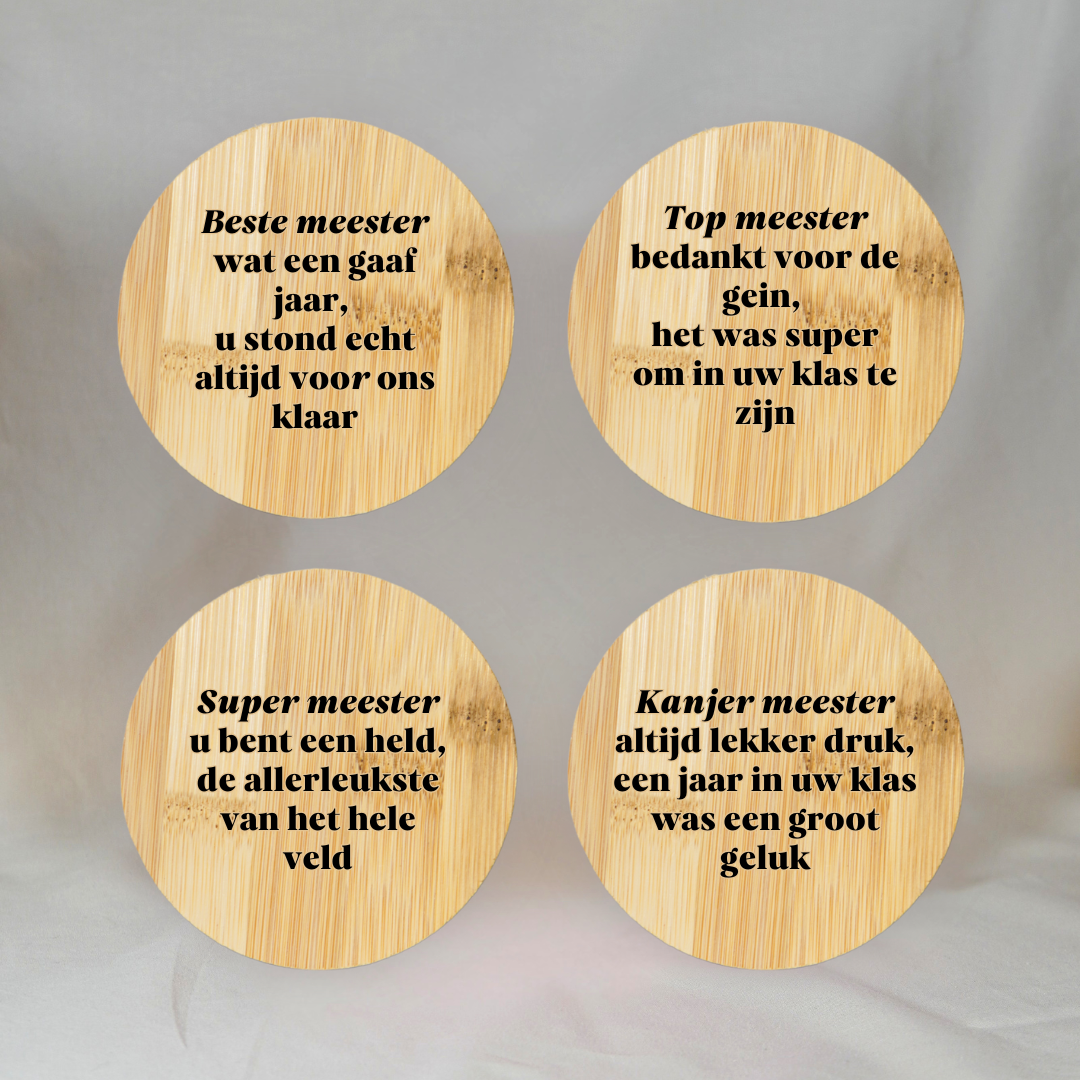 Onderzetters Meester ✧