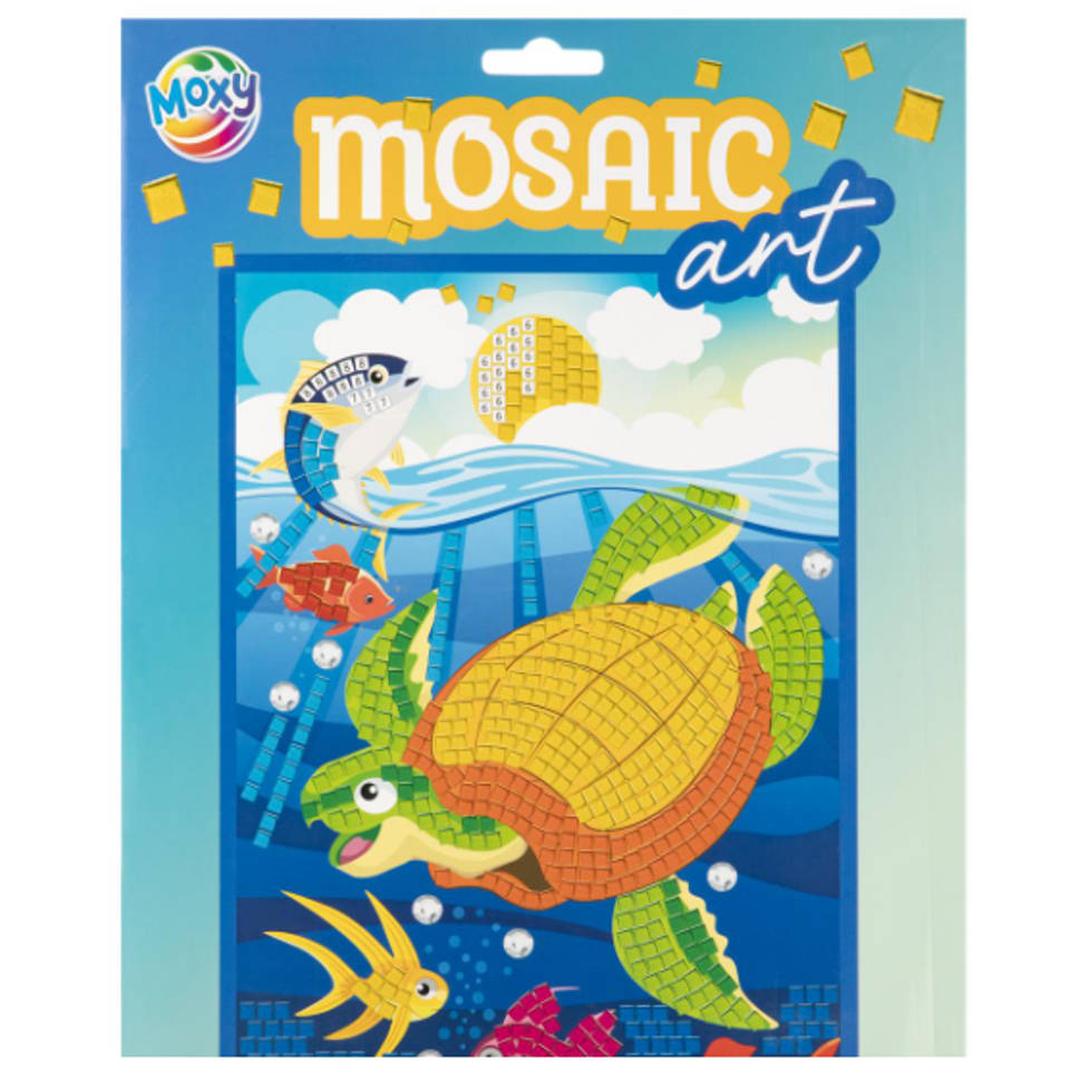 Mosaic Art Set – 3-in-1 Knutselpakket voor Kinderen – Zeemeermin, Unicorn & Schildpad – Creatief Speelgoed 3 jaar+