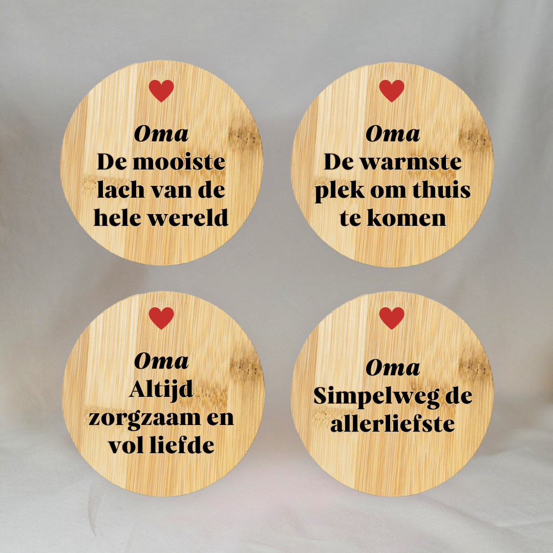 Onderzetters Oma ✧