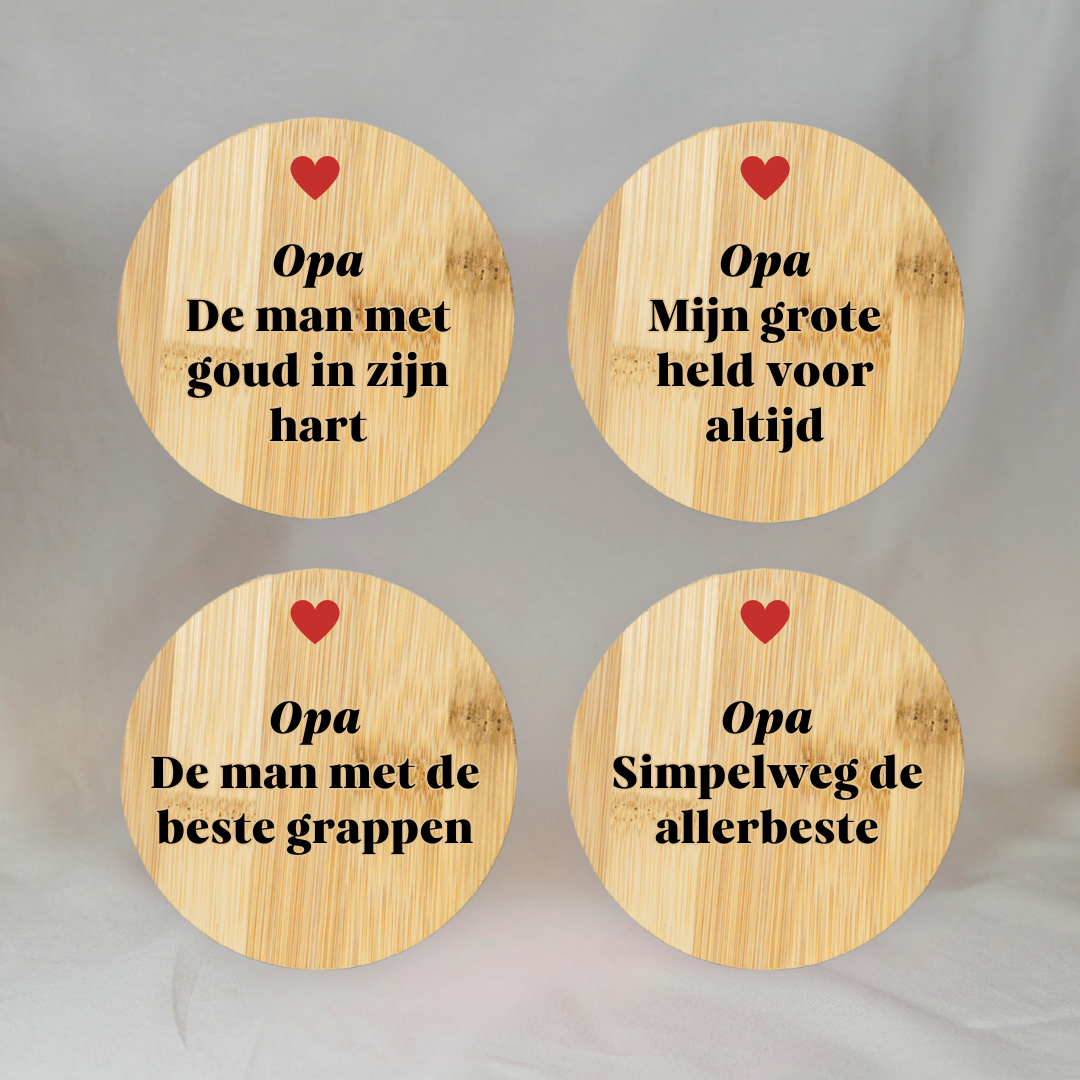 Onderzetters Opa ✧