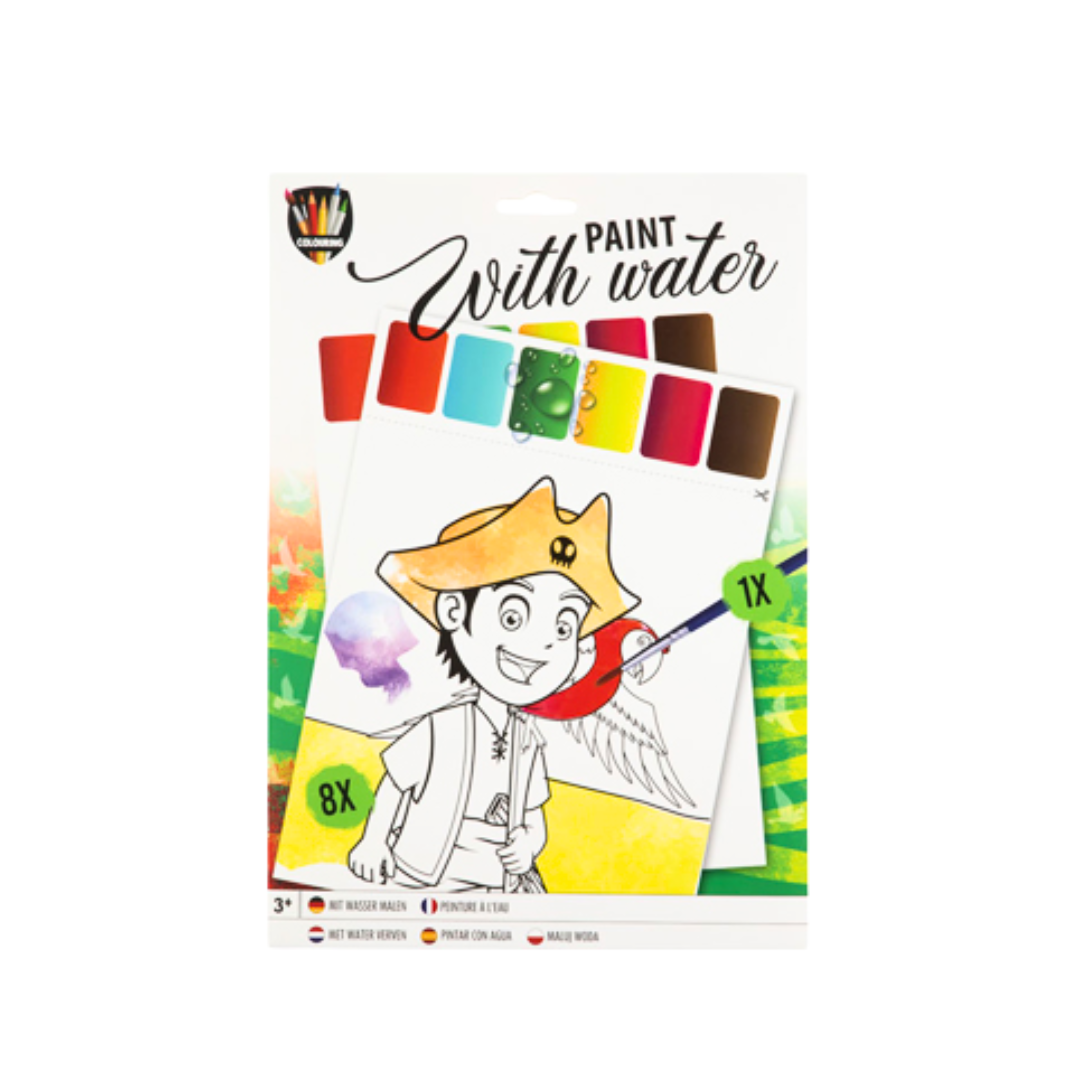 Auto’s Kleurboek Set – 64 Pagina’s Kleurboek + Water Kleurboek – Paint With Water – Speelgoed voor Kinderen 4+