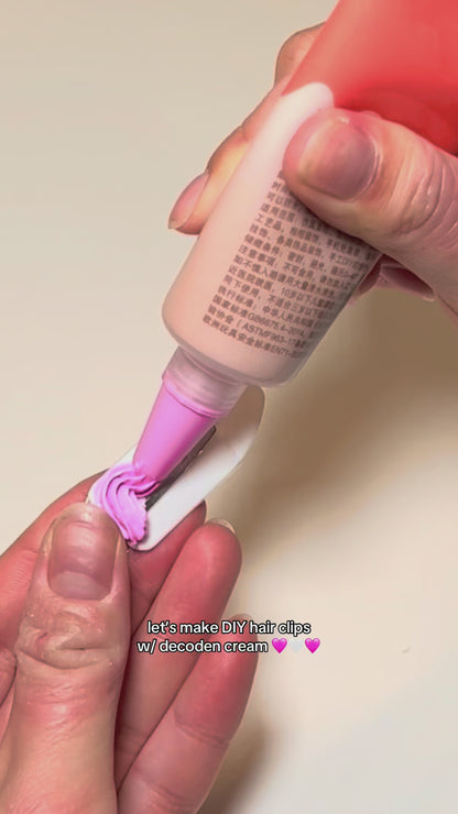 DIY decoden kit met imitatie cream in pastelkleuren creatieve materialen voor decoratie