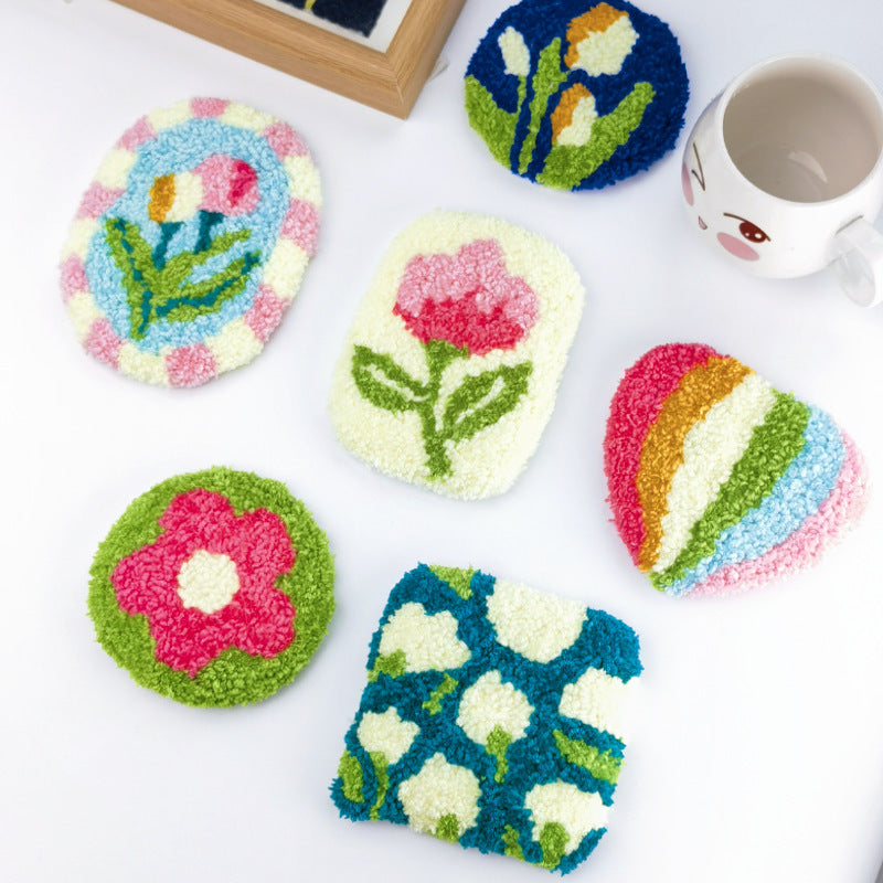 Onderzetters Punch Needle Set: Botanical Garden ✧
