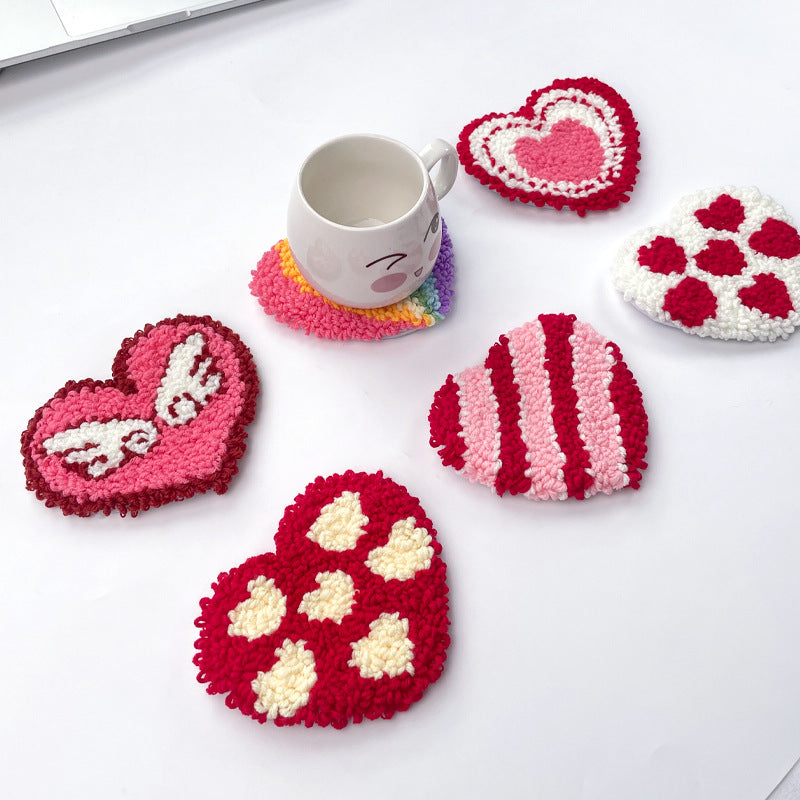 Punch needle set - Zelf onderzetters maken (6 stuks) - Hobbypakketten voor volwassenen