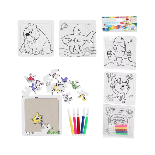 Tijger Canvas Verfset voor Kinderen – Met 3 Kleurpuzzels – Creatief Knutsel Speelgoed 3 jaar / 4 jaar