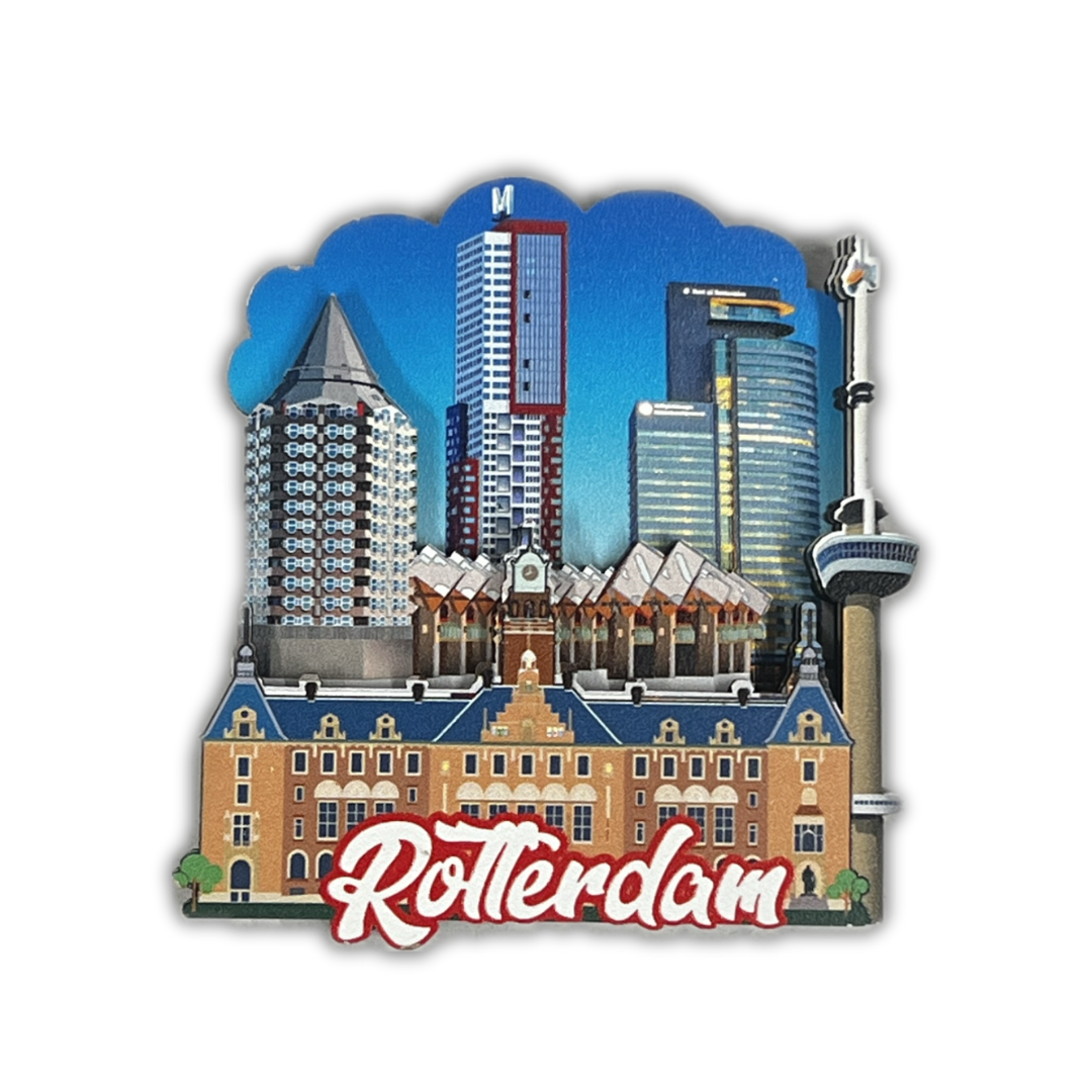 rotterdam koelkast magneet mdf potlood kubuswoningen