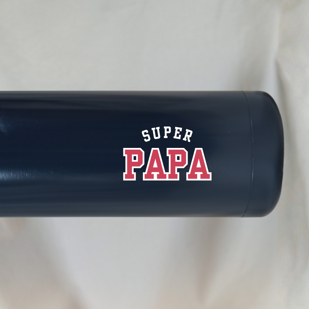 Thermosfles Super Papa (Donkerblauw) ✧