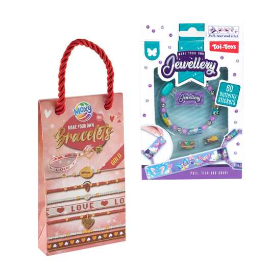 Creatieve Armbandjes Cadeauset Goud – 8x Gold Bracelets + Sticker Armband