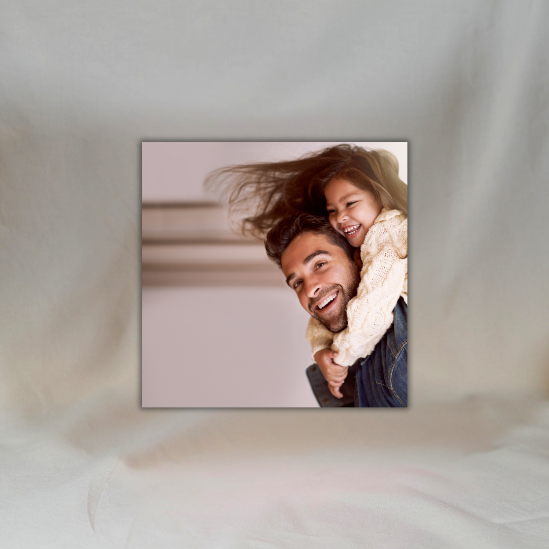 Gepersonaliseerde Fotomagneet en Sleutelhanger (Set van 2): Papa ✧