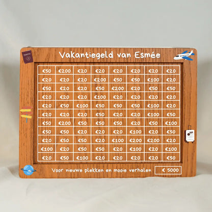 Gepersonaliseerde Spaarpot: Vakantie