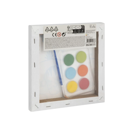 Draak Canvas Verfset Kinderen – Schilderen met Glitterlijnen – Creatief Knutselen – Speelgoed 3 jaar / 4 jaar